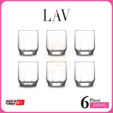 6pcs Glass Tumbler Set - 215mL